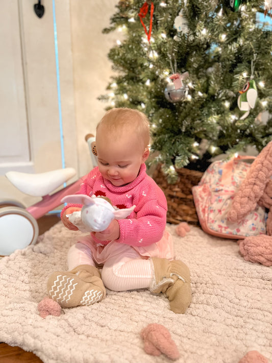 Baby Blanket with Play Poms